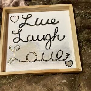 Makers Market Black and Gold 'Live Laugh Love' Wall Art

Hand crafted